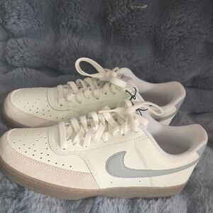 Nike White and Gray Athletic Shoes